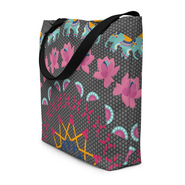 Traditional South Asian Mandala Design Beach Bag