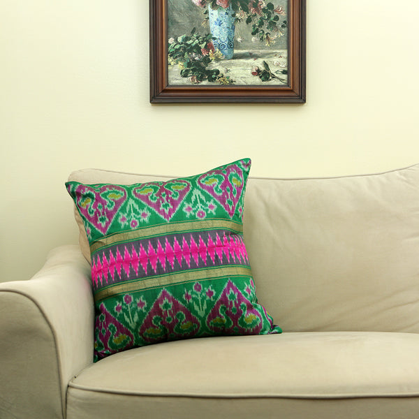Curry Peepal Handmade Throw Pillow Cushion Living Room Bedroom Decor