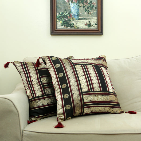 Curry Peepal Handmade Throw Pillow Cushion Living Room Bedroom Decor