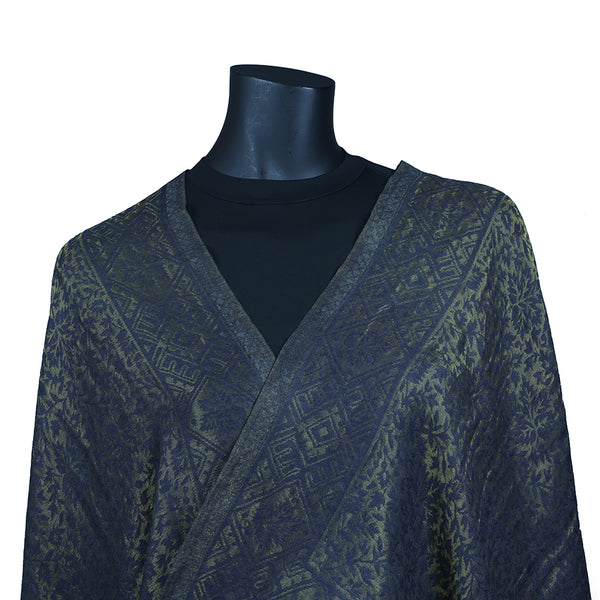 Curry Peepal Shawl Pashmina Wool Women Scarf Handmade