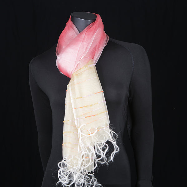 Women's Crepe Scarf Pink