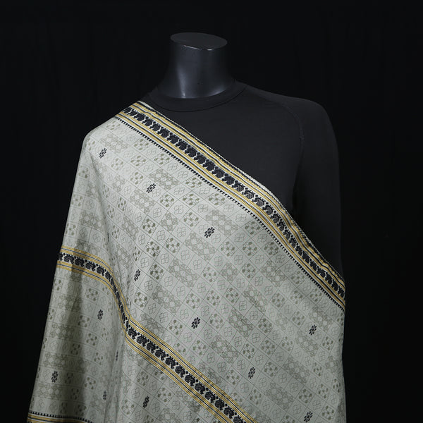Women's deChine Crepe Scarf Grey Print