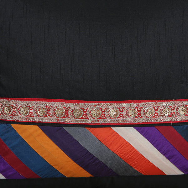 Curry Peepal Throw Pillow Cushion Handmade Silk Square Living Room Bedroom Decor Interior