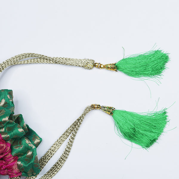 Handmade Potli HandBag Pink Green