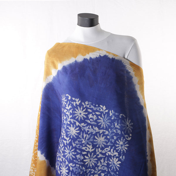 Blended Cotton Viscose Women's Scarf Batik Print large size, ideal for hijab or head scarf or for pairing with formal / informal outfits.