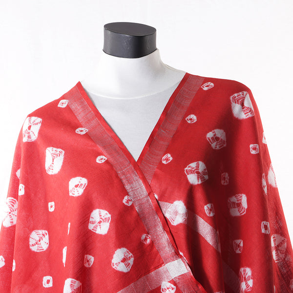 Blended Cotton Viscose Women's Scarf Batik Print large size, ideal for hijab or head scarf or for pairing with formal / informal outfits.