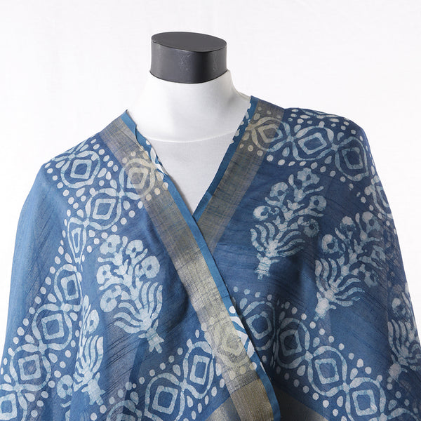 Blended Cotton Viscose Women's Scarf Batik Print Floral