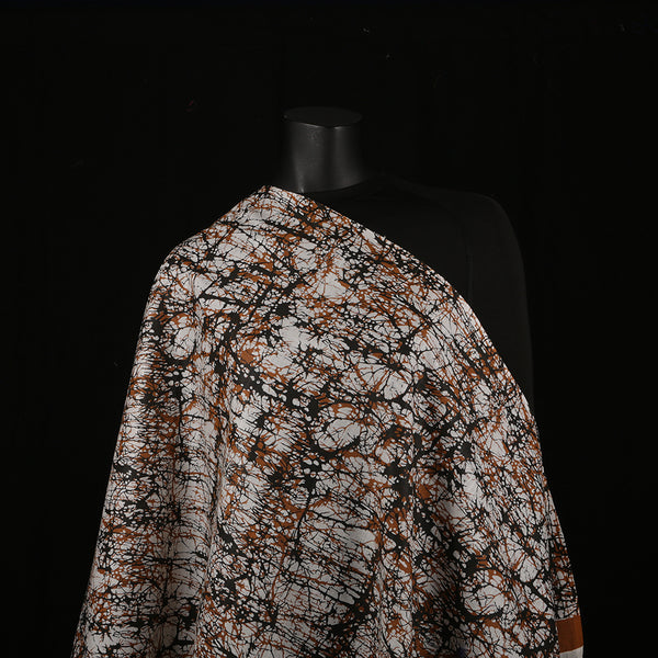 Blended Cotton Viscose Women's Scarf Batik Print large size, ideal for hijab or head scarf or for pairing with formal / informal outfits.