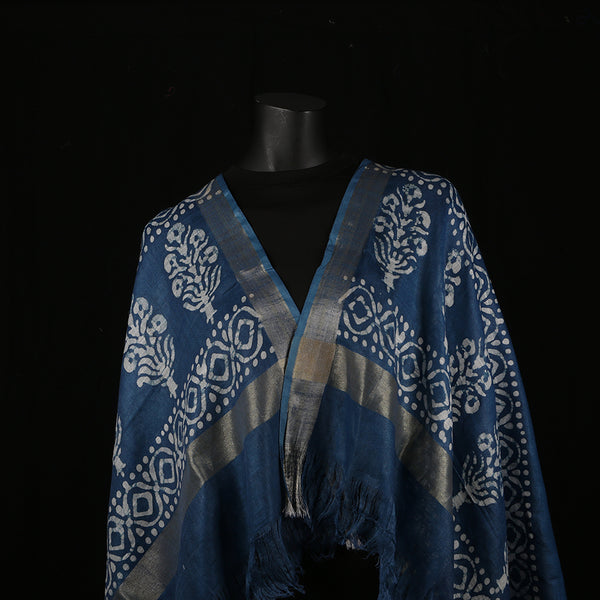 Blended Cotton Viscose Women's Scarf Batik Print Floral