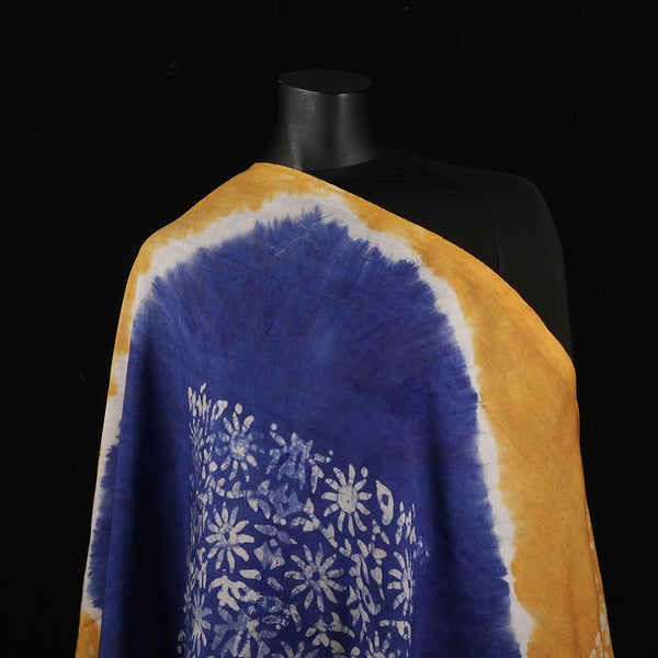 Blended Cotton Viscose Women's Scarf Batik Print large size, ideal for hijab or head scarf or for pairing with formal / informal outfits.