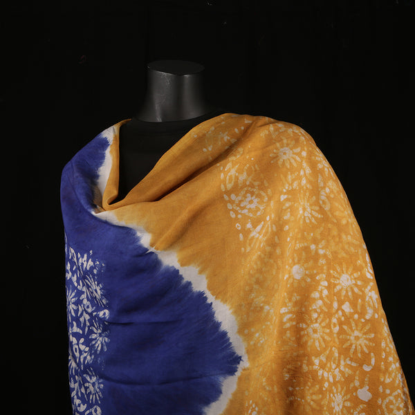 Blended Cotton Viscose Women's Scarf Batik Print large size, ideal for hijab or head scarf or for pairing with formal / informal outfits.