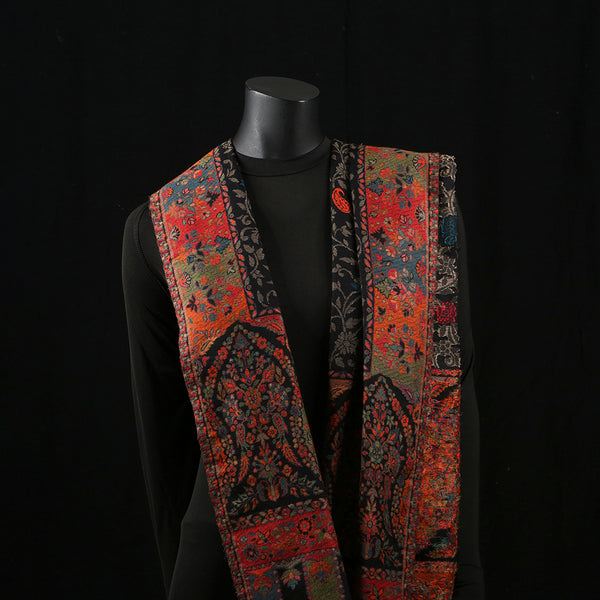 Handwoven Pashmina Shawl / Scarf / Stole- Kari Black