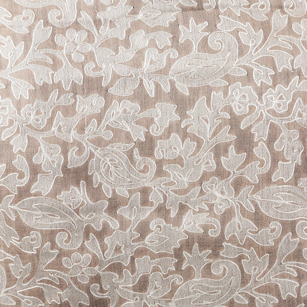 Handwoven Pashmina Shawl / Scarf / Stole - Kani Alabster Cream