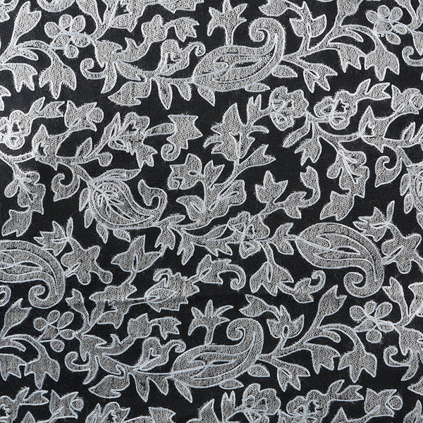 Handwoven Pashmina Shawl / Scarf / Stole - Black Kani