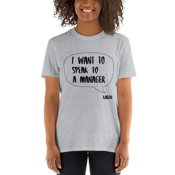 Cotton Unisex T-Shirt Karen Speak 3