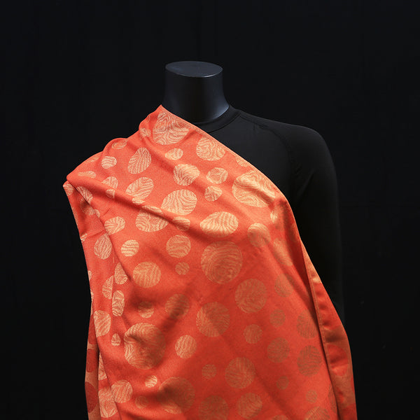 Cashmere Silk Scarf - Tangy Orange