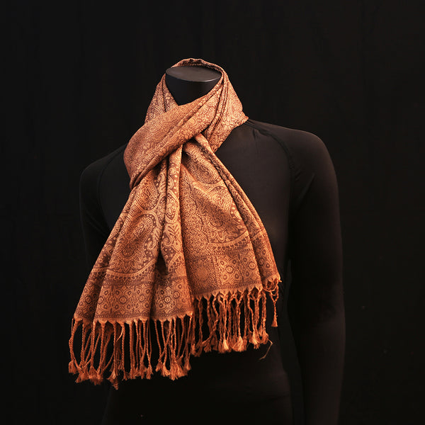 Cashmere Silk Scarf - Gold Glam