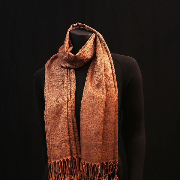 Cashmere Silk Scarf - Gold Glam