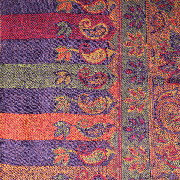 Pashmina Ladies Shawl / Scarf - Purple Jaal