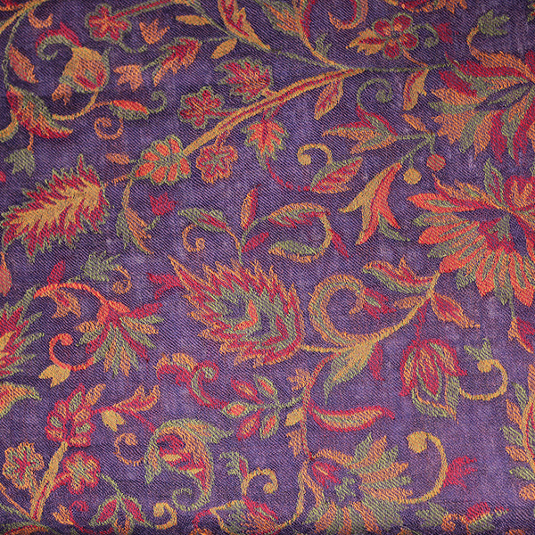 Pashmina Ladies Shawl / Scarf - Purple Jaal