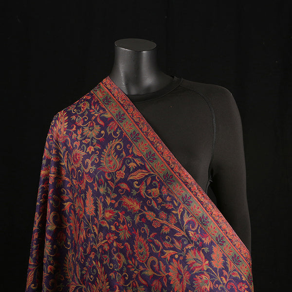 Pashmina Ladies Shawl / Scarf - Purple Jaal