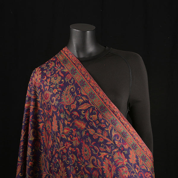 Pashmina Ladies Shawl / Scarf - Purple Jaal