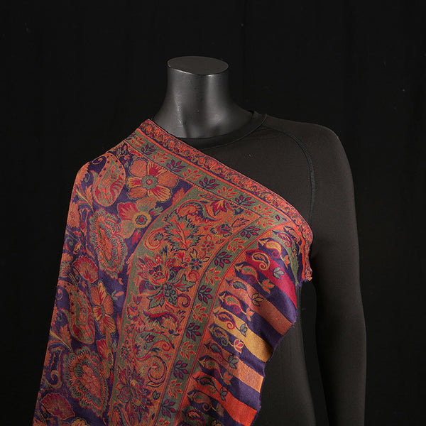 Pashmina Ladies Shawl / Scarf - Purple Jaal