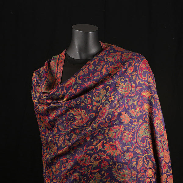 Pashmina Ladies Shawl / Scarf - Purple Jaal