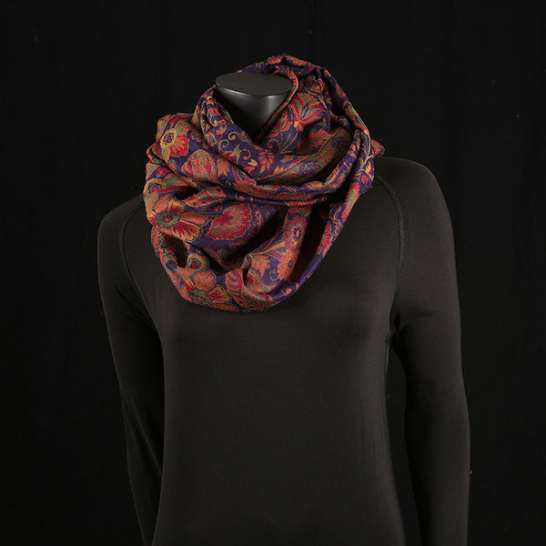 Pashmina Ladies Shawl / Scarf - Purple Jaal