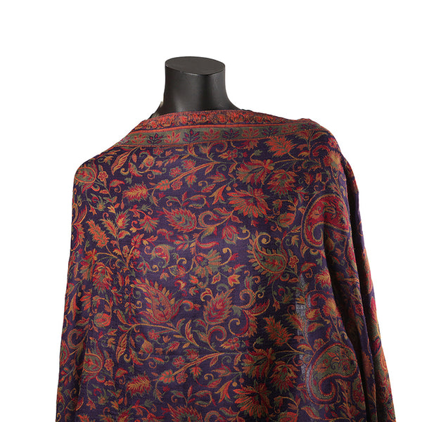 Pashmina Ladies Shawl / Scarf - Purple Jaal