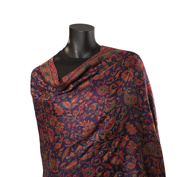 Pashmina Ladies Shawl / Scarf - Purple Jaal