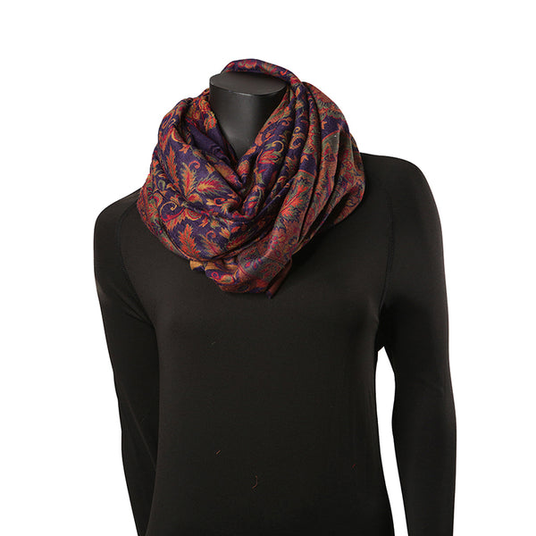 Pashmina Ladies Shawl / Scarf - Purple Jaal
