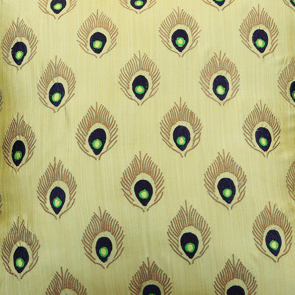 Handmade Decorative Throw Pillow Cushion & Covers - Lime Green Feather