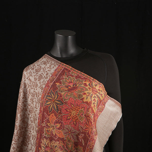 Pashmina Ladies Shawl / Scarf - Brown Dahilia