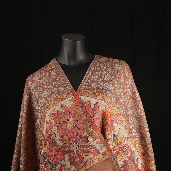 Pashmina Ladies Shawl / Scarf - Brown Dahilia