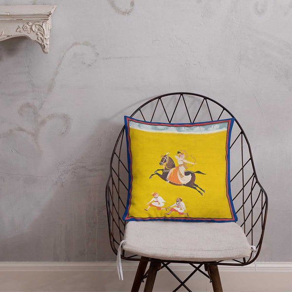 Antique Art Print Decorative Throw Pillow & Cushion The Hunt