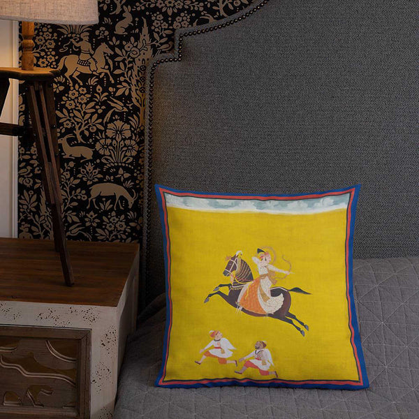 Antique Art Print Decorative Throw Pillow & Cushion The Hunt