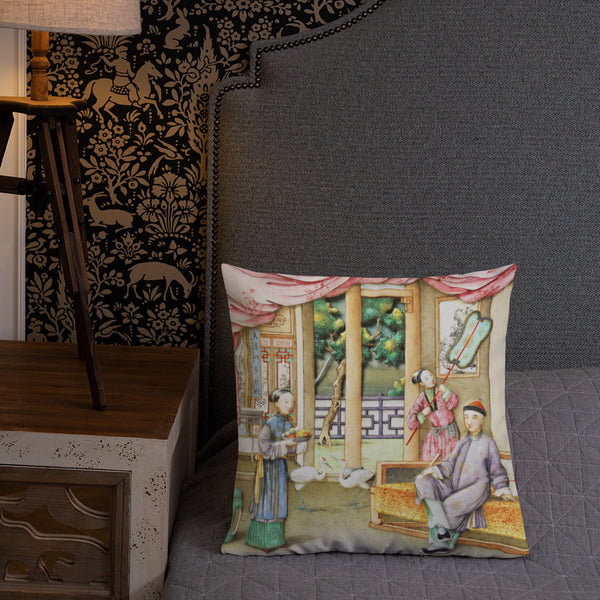 Antique Art Print  Pillow & Cushion - Miniatures 2