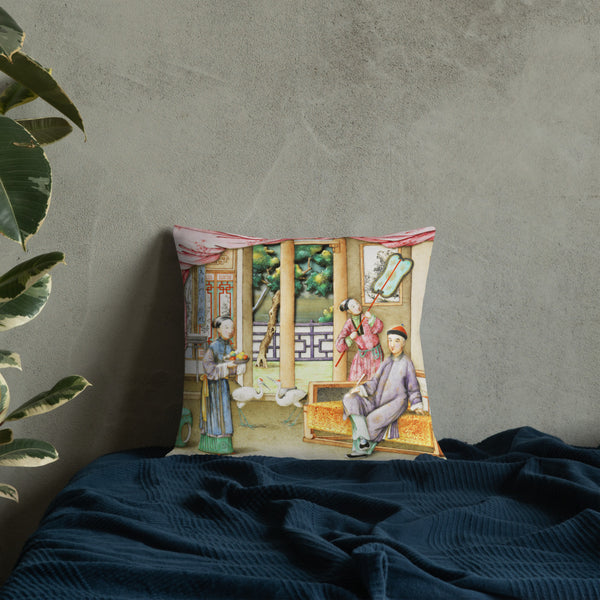Antique Art Print  Pillow & Cushion - Miniatures 2