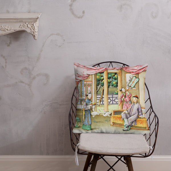 Antique Art Print  Pillow & Cushion - Miniatures 2