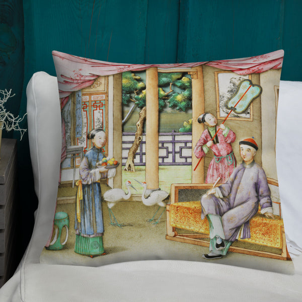 Antique Art Print  Pillow & Cushion - Miniatures 2