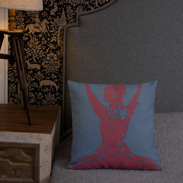 Antique Art Print Decorative Throw Pillow & Cushion - Dancing Silhouette