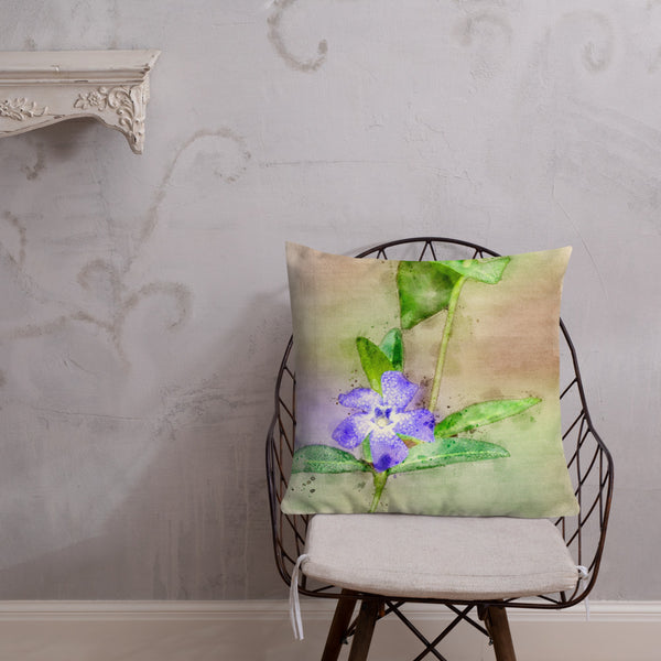 Art Premium  Decorative Throw Pillow & Cushion - Periwinkle