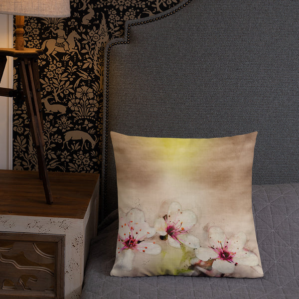 Art Premium  Decorative Throw Pillow & Cushion - Cherry Blossoms