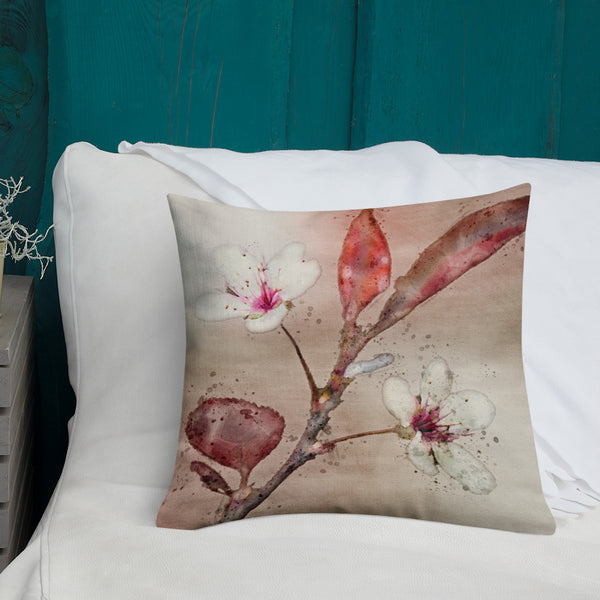 Art Premium  Decorative Throw Pillow & Cushion - Cherry Blossom 2