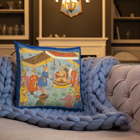 Antique Art Print Decorative Throw Pillow & Cushion The Ambassador blanket