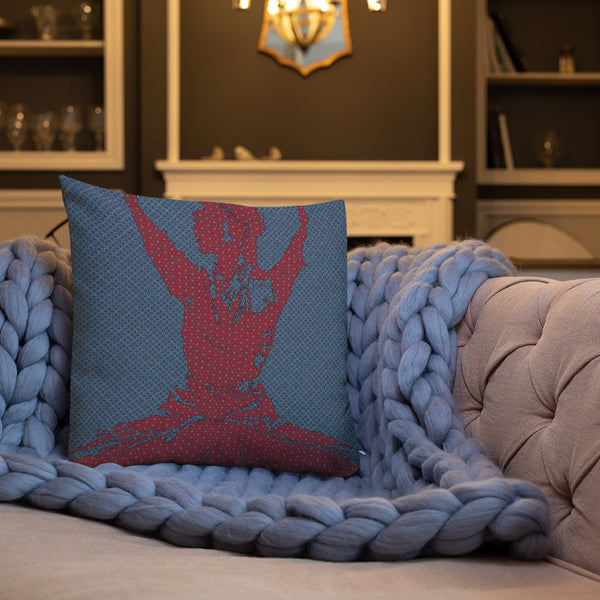 Antique Art Print Decorative Throw Pillow & Cushion - Dancing Silhouette