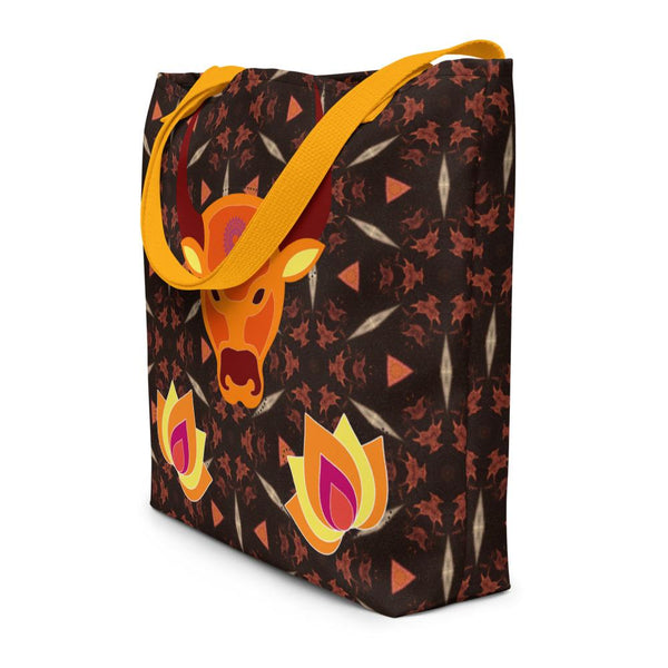 Traditional South Asian Mandala Design Beach Bag