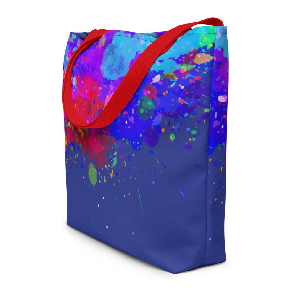 South Asian Holi Spalsh Watercolor Beach Bag