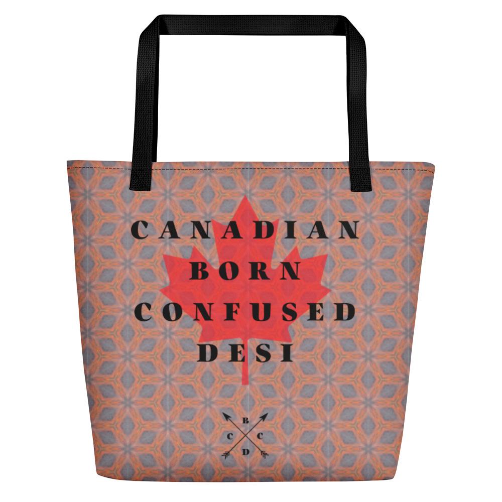Canadian Born Desi Design Beach Bag